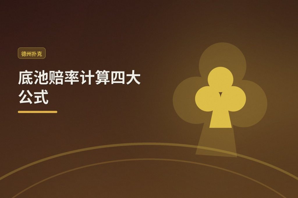 底池赔率计算四大公式：德州扑克玩家必学的稳健决策工具