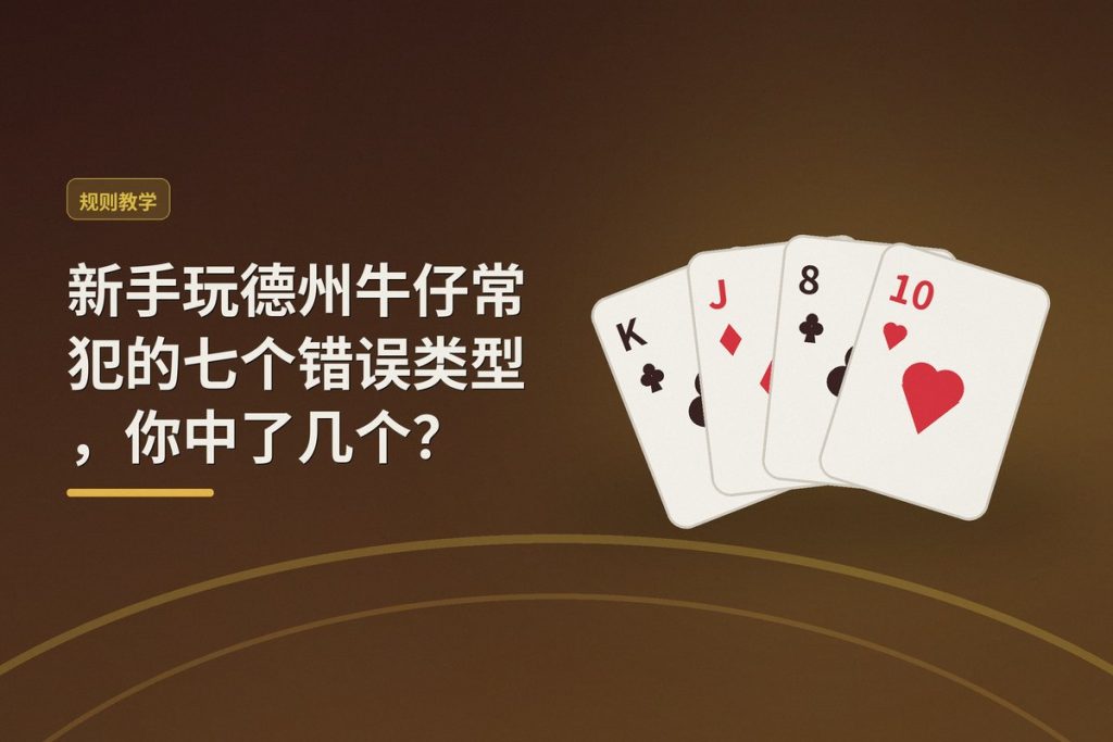 新手玩德州牛仔常犯的七个错误类型，你中了几个？
