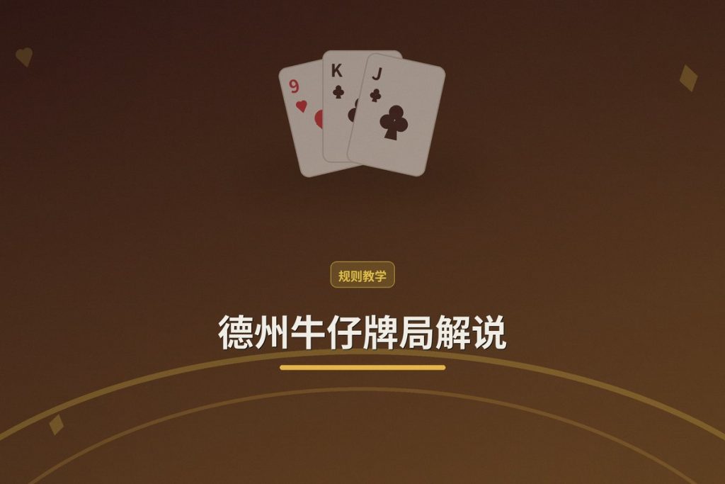 德州牛仔牌局解说：新手必看的三个关键打法要点