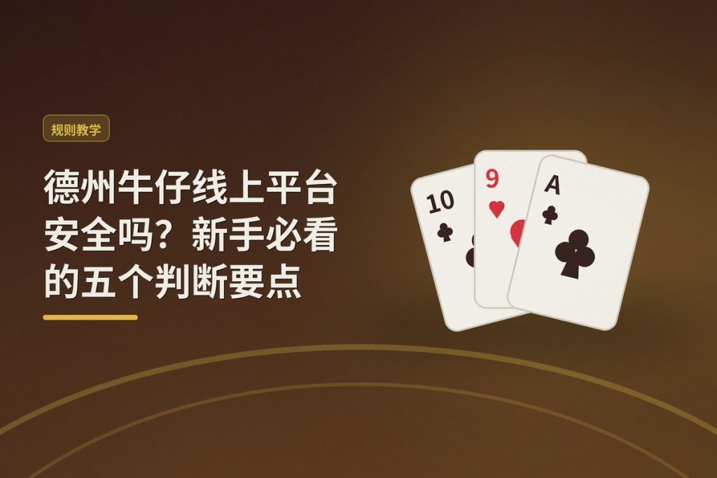 德州牛仔线上平台安全吗？新手必看的五个判断要点