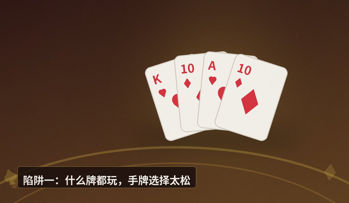 新手必知四个陷阱 - 新手玩德州牛仔常踩的四个陷阱,你中了几个?