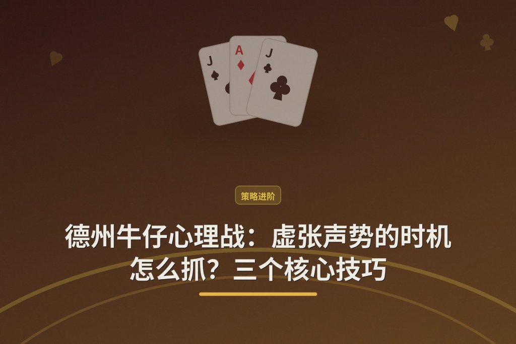 德州牛仔心理战：虚张声势的时机怎么抓？三个核心技巧