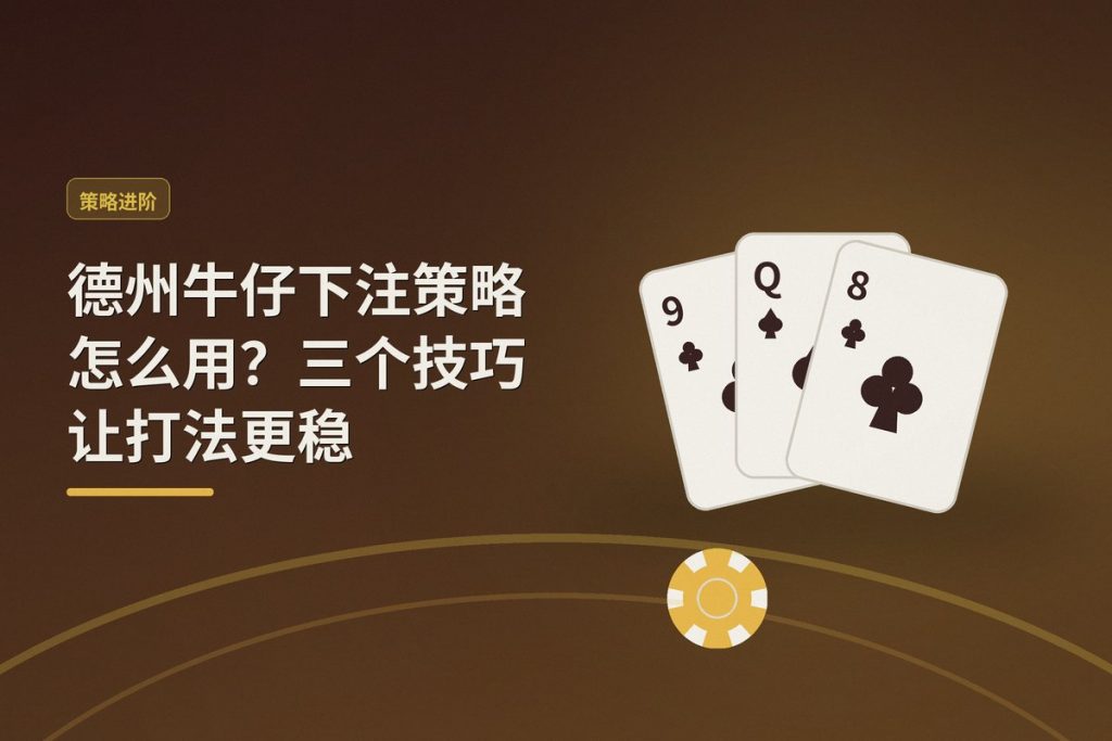 德州牛仔下注策略怎么用？三个技巧让打法更稳