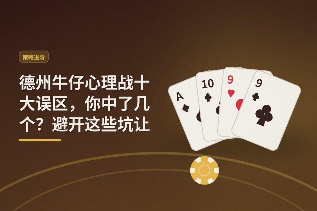 德州牛仔心理战十大误区，你中了几个？避开这些坑让打法更稳