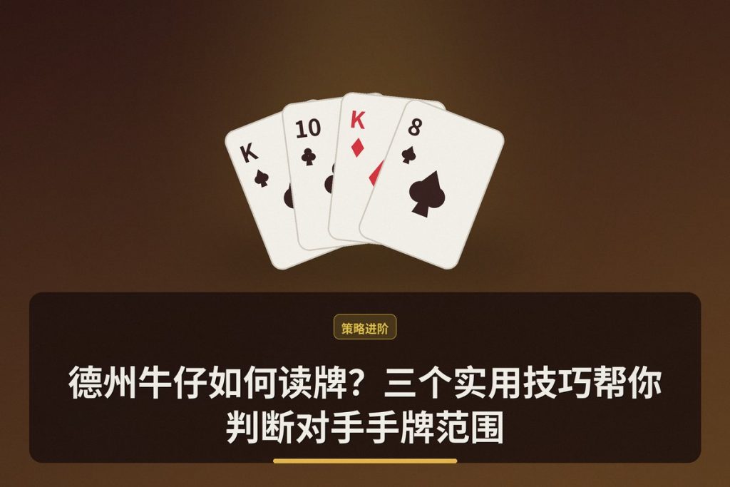 德州牛仔如何读牌？三个实用技巧帮你判断对手手牌范围