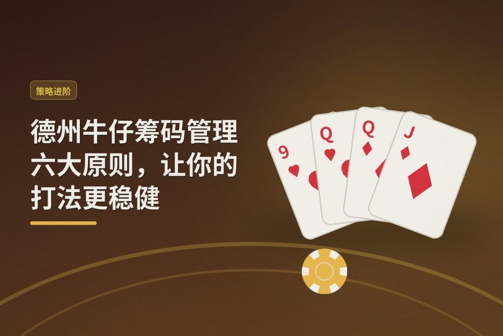 德州牛仔筹码管理六大原则，让你的打法更稳健