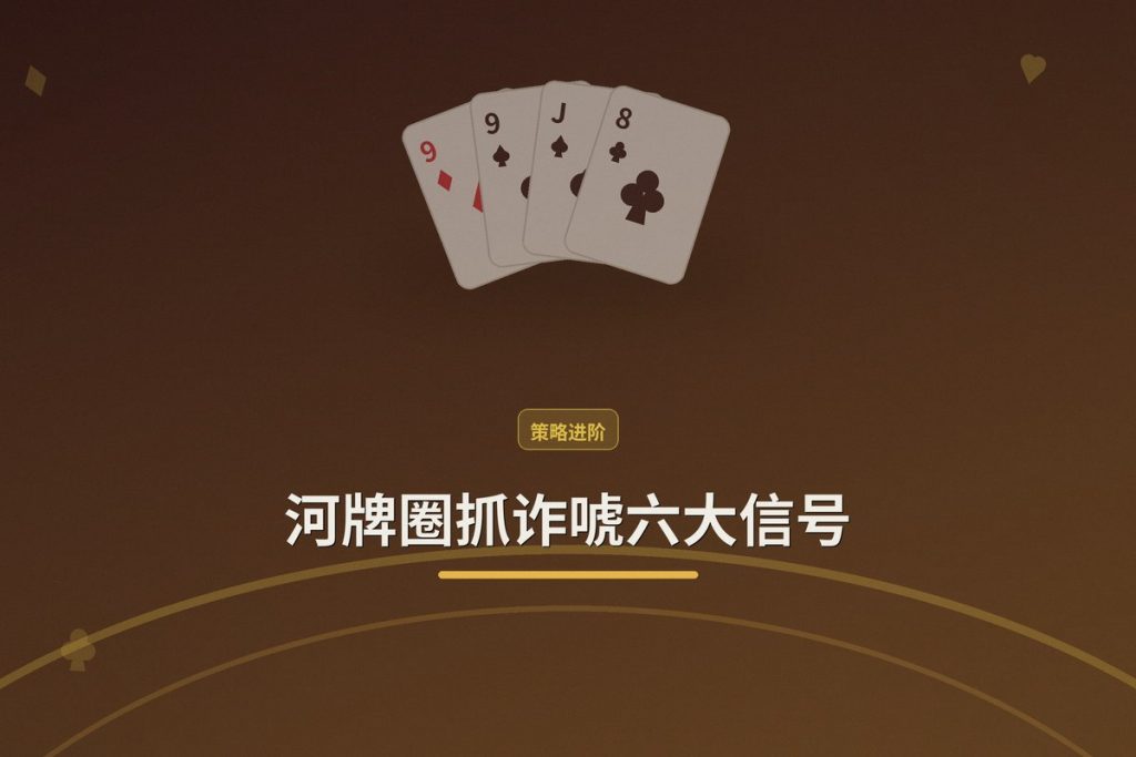 河牌圈抓诈唬六大信号：判断对手是否在诈唬的关键技巧