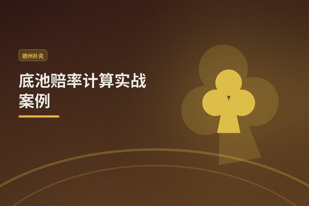 底池赔率计算实战案例：三个场景帮你快速判断该跟还是弃