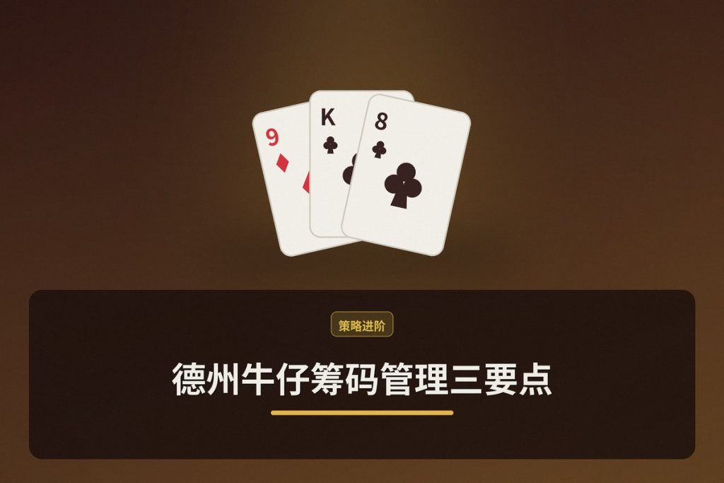 德州牛仔筹码管理三要点：让资金更稳的打法思路