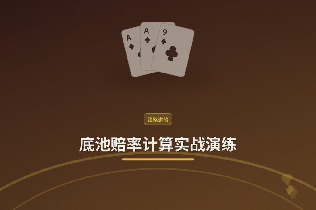 底池赔率计算实战演练：三招让你下注更稳